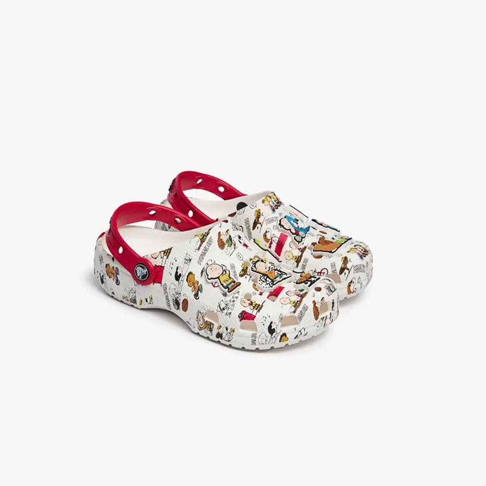 Peanuts Classic Clog K White