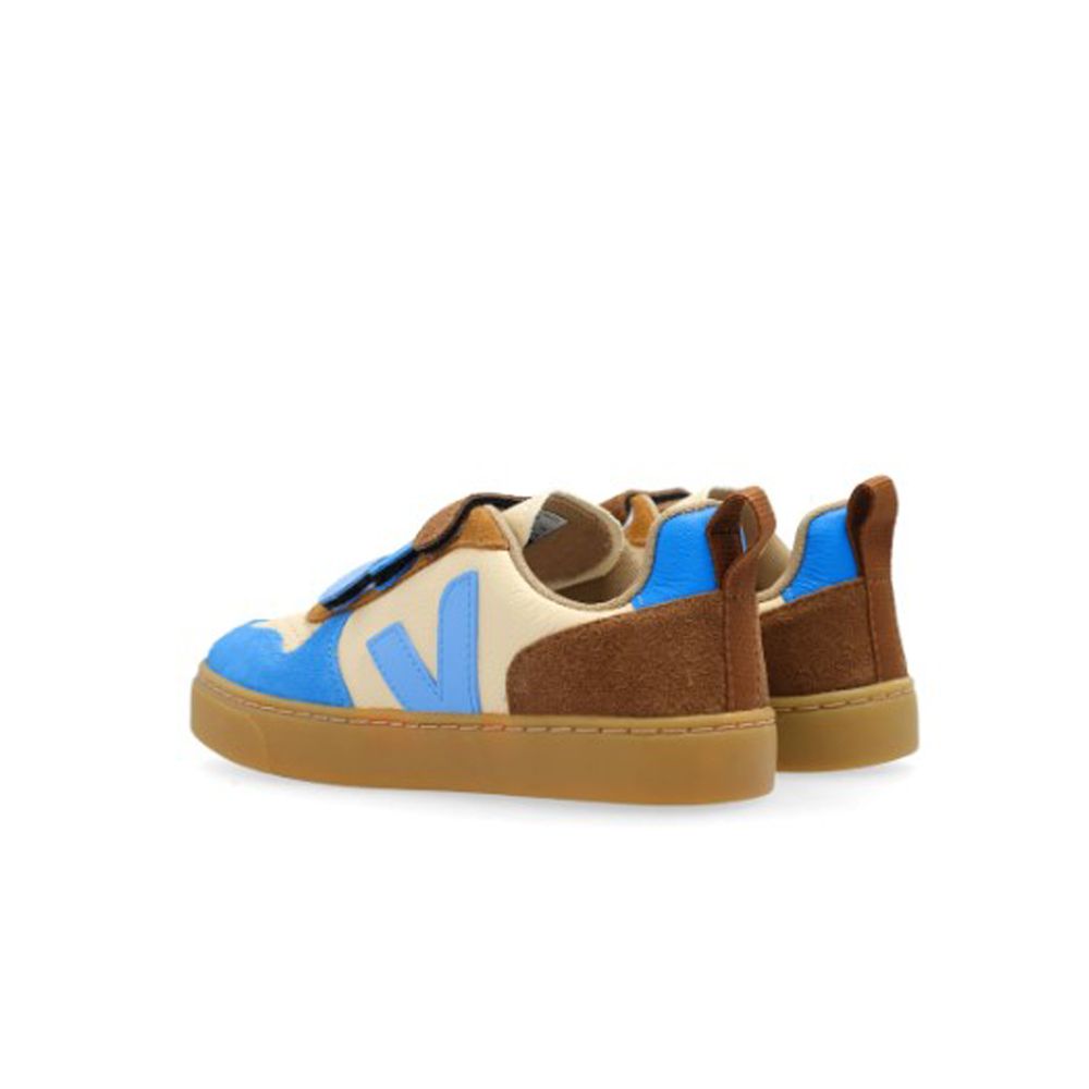 Tenis Veja Small V-10 Chfree Crema_Mult-Aqua  CV0503801C
