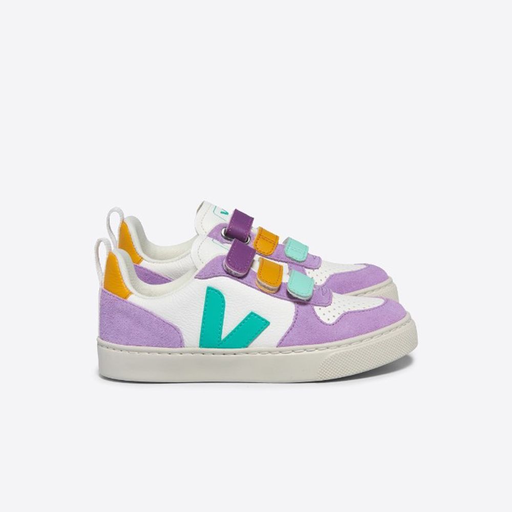 Tenis Veja Small V-10 Cf Ex-Whi_Mult-Mint CV0503803C