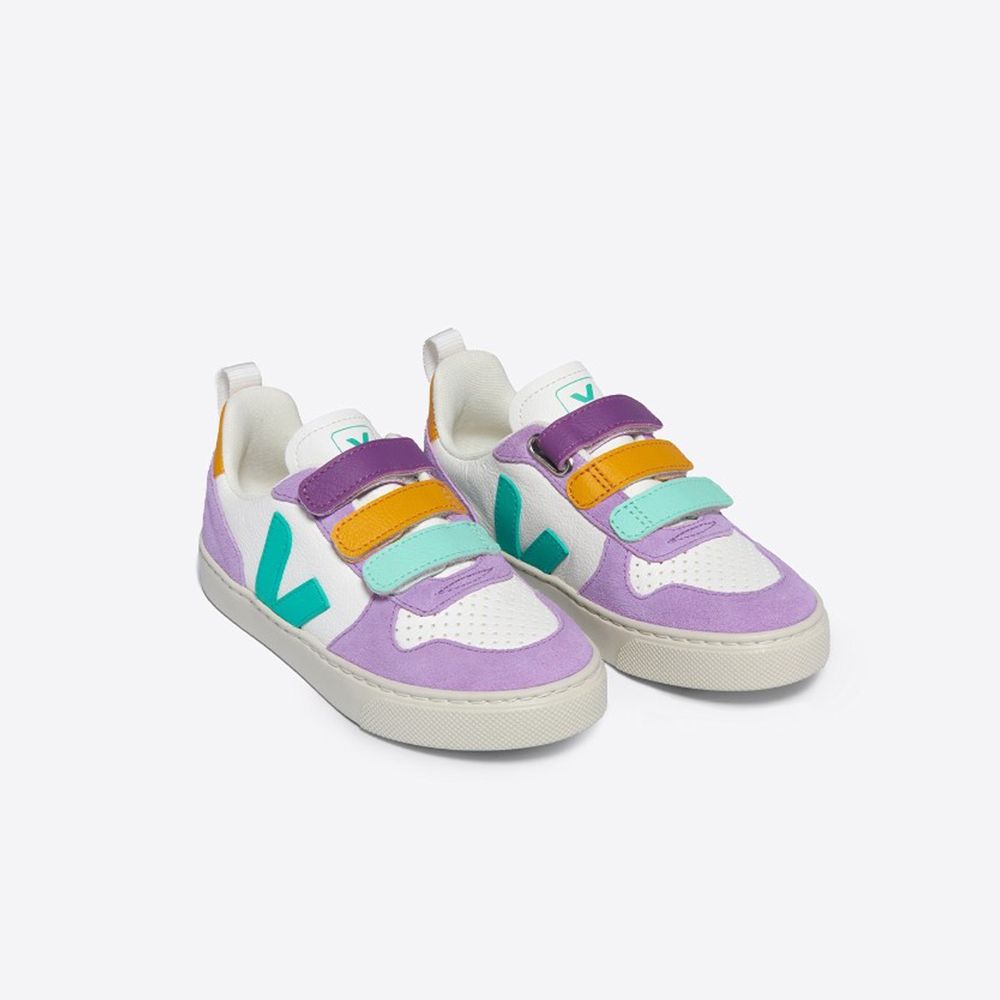 Tenis Veja Small V-10 Cf Ex-Whi_Mult-Mint CV0503803C