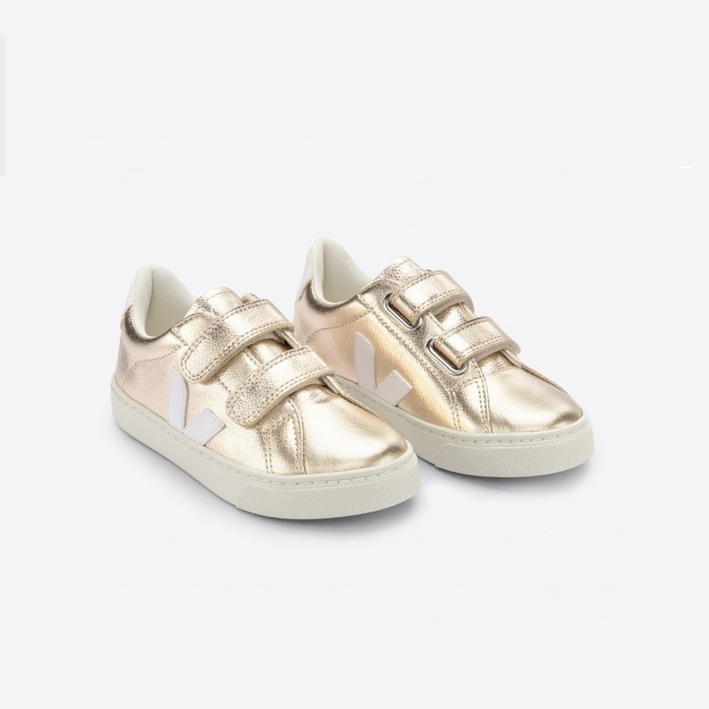 Tênis Veja Infantil Esplar Chromefree Leather Platine White SV0502418C